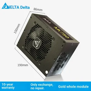 Alimentation électrique ATX 24 broches entièrement modulaire 750W pour ordinateurs de bureau MK750, compatible SLI/CrossFire, <span class=keywords><strong>80</strong></span> PLUS Gold - Product Image 3