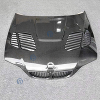 Capot moteur en fibre de carbone noir personnalisé style GTR pour BMW E46 M3 Coupé 4 portes – Amélioration Facelift