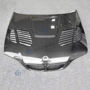 Capó de Fibra de Carbono Estilo <span class=keywords><strong>GTR</strong></span> Negro Personalizado para <span class=keywords><strong>BMW</strong></span> <span class=keywords><strong>E46</strong></span> <span class=keywords><strong>M3</strong></span> Coupé de 4 Puertas, Capó de Motor de Fibra de Carbono, Mejora de Diseño - Product Image 5