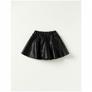 OZKIZ Mini-pantalons de style coréen pour filles de 2 à 6 ans Printemps/Automne Mode enfantine Vente en gros Simili cuir brillant - Product Image 2