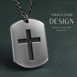 Collana Personalizzabile in Titanio Puro, Gioielli su Misura, Ciondolo Personalizzabile, Materiale di Grado Medico, Ipoallergenico - Product Image 6