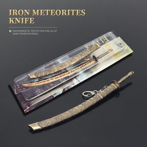 Livraison rapide pas cher métal jouet métal personnalisé porte-clés jeu épée périphérique 22CM - Product Image 6