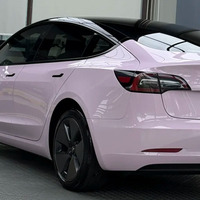 Vinilo Rosa Cristalino para Envolver: Autoadhesivo, Cambia de Color, PVC, Sin Burbujas, Removible, Resistente a los Rayos UV, para Automóviles