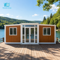 Maison conteneur détachable de 20 pieds de style chinois pour salon, cuisine, chambre, villa, appartement et hôpital, utilisable pour les restaurants