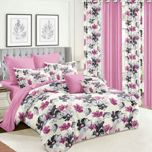 Cortinas impresas para dormitorio, juego <span class=keywords><strong>de</strong></span> <span class=keywords><strong>sábanas</strong></span> con cortina, precio barato, venta al por mayor - Product Image 5