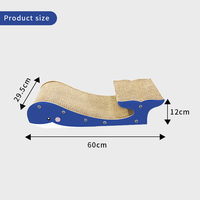 Grind durable papier ondulé chat jouet bois Sisal Type arbre à chat populaires vendeurs chauds dauphin conception usine chat griffoir