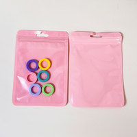 Spot Ziplock sac holographique épaissi couleur bijoux yin et yang os sac scellé emballage en plastique pour sacs à vêtements personnalisés