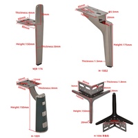 Fabricants chinois de pieds de canapé en métal chromé, vente de divers styles d'accessoires pour pieds de meubles, pieds de table, pieds de canapé en métal doré