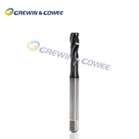 GREWIN DIN Standard CNC Thread Tapping M6-M12 Spiral Pointed HSSE Machine Tap for Stainless Steel Processing OEM Customization