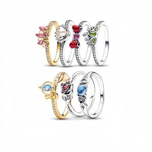 Anillo de Plata de Ley 925 con Perla y Circonita, Diseño Floral Inspirado en Princesas, Joyería Unisex - Regalo para Aniversario o Compromiso - Product Image 1
