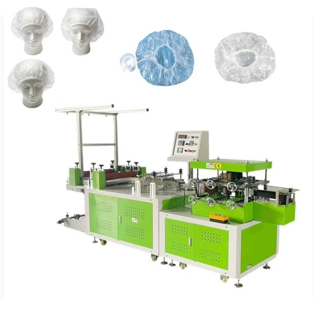 Efficient PE Plastic Disposable Bath Cap Making Machine with Automatic Counting and Stacking System for Industrial Factories