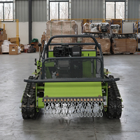 Tondeuse robot chenillée télécommandée à moteur essence 550 mm, à braquage zéro, pour terrains aquatiques, modèle populaire d'usine chinoise