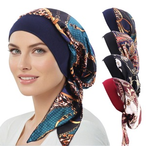 Turbans Chimio pour Femmes, Foulards pour Cheveux Longs, Bandeaux, Bonnets pour Cancer, Bandanas B-4276 - Product Image 1
