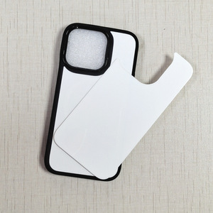 เคสโทรศัพท์มือถือแบบกันกระแทก วัสดุผสม TPU+PC พร้อมแผ่นอะลูมิเนียมสีขาว สำหรับงาน DIY พิมพ์ลายแบบ 2D สำหรับรุ่น 16 Pro Max 15 14 13 12 ขายส่ง - Product Image 4