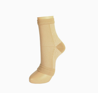 Chaussettes de sport tricotées à doigts ouverts, respirantes, avec talon élastique de compression
