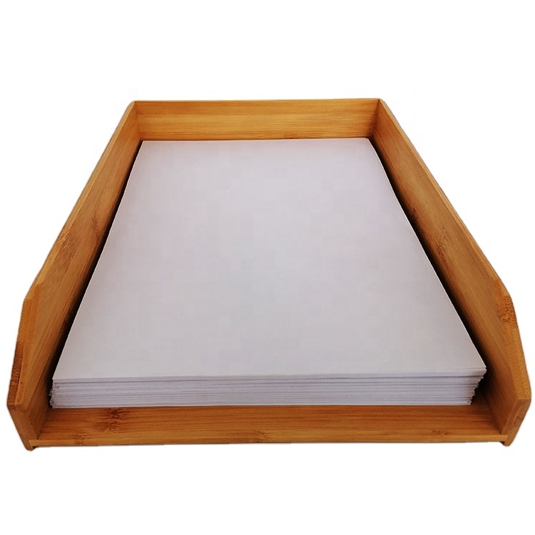 Office bamboo document tray document organizer bamboo tray A4 paper document classification