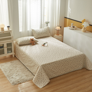 Bán Buôn 100% Bông Tấm Phẳng Đặt 3Pcs Mềm Mại Thoáng Khí In Hoa Tấm Ga Giường Gối Dệt Percale Cho Phòng Khách - Product Image 1