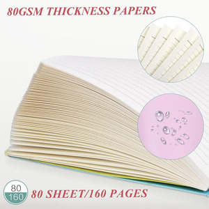 Biểu Tượng Tùy Chỉnh Cảm Ứng Mềm Bìa Da Máy Tính Xách Tay Lỏng Lá Xoắn Ốc Nhật Ký Máy Tính Xách Tay Cho Các Trường Học - Product Image 2