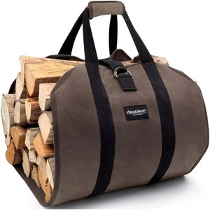 Sacs de transport pliables pour bûches, échantillon gratuit, en toile cirée imperméable et tissu PC, pour une utilisation en extérieur. - Product Image 1