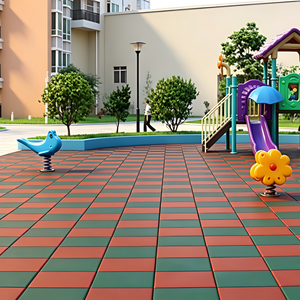 Revêtement de sol de sécurité pour aire de jeux extérieure en EPDM non toxique, pour enfants, pose in situ, pour parcs et aires de jeux. - Product Image 1