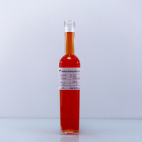 La bouteille en verre transparente de haute qualité de 250ml accepte la bouteille de vin d'eau de luxe personnalisée avec échantillon gratuit pour le stockage d'alcool de vodka