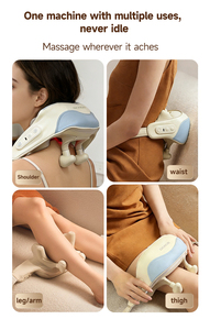 Prodotti per Massaggio Elettrico Portatile Multifunzionale, Macchina per Massaggio Shiatsu per Collo e Spalle con Funzione Martellante - Product Image 4