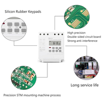 Relé de Tiempo Trifásico ANTIER TM613 16A 380V Interruptor Temporizador Digital Programable Semanal