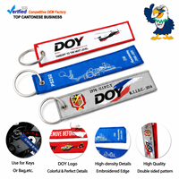 Porte-clés en tissu, fabricant chinois, logo de marque personnalisé, porte-clés tissé pour cadeaux promotionnels