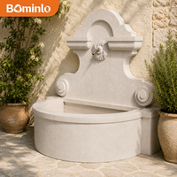Fontaine commerciale en marbre sculpté à la main, design moderne, résistante à l'eau, durable, pour intérieur/extérieur, décoration d'hôtel