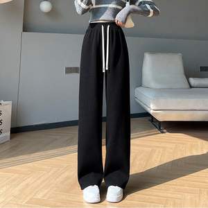 <span class=keywords><strong>Pantaloni</strong></span> dritti a vita alta da <span class=keywords><strong>donna</strong></span> in <span class=keywords><strong>velluto</strong></span> di cotone <span class=keywords><strong>pantaloni</strong></span> Casual larghi in <span class=keywords><strong>velluto</strong></span> a <span class=keywords><strong>coste</strong></span> con fodera autunno inverno - Product Image 4