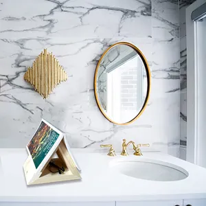 Étagère de chevet décorative en bois pour chambre à coucher, porte-signet, accessoires de livre de bureau, cadeau spécial, support de livre en bois massif