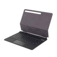 Samsung Tab S11 Ultra X930 S10 Ultra X920 14.6" Manyetik Klavyeli Kılıf, Dokunmatik RGB Işıklı Tablet Deri Kılıf S9 Ultra