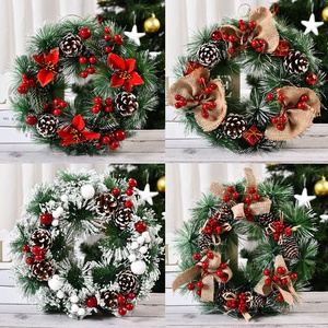 DAMAI Wholesale Christmas Decoration Supplies Christmas Decoration Supplies Handmade Christmas Decorating Wreaths - Product Image 2