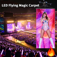 Tapis Magique Volant LED Pleine Couleur Souple et Léger Bestar P25, Enroulable, IP65/IP68, Personnalisable pour Ascenseurs et Centres Commerciaux