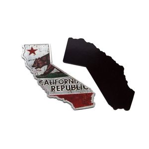 Customizable Print Foil Magnetic Sticker California Metal Bear Shaped Refrigerator Magnets - Product Image 1