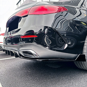 สปอยเลอร์หลัง Amp-Z สำหรับ Mercedes-Benz E-Class W214 S214 2024+ AMG Line สีดำด้านลายคาร์บอนไฟเบอร์ - Product Image 3