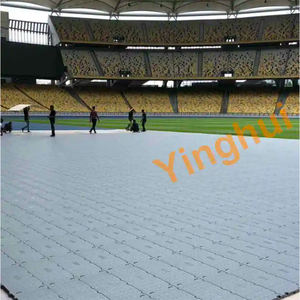 Suelo deportivo temporal al aire libre de la más alta calidad para eventos hecho de plástico PP con césped de máxima protección - Product Image 3