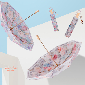 Sombrilla de Doble Capa de Alta Calidad con Protección UV RST, Moderna para Mujer, con Bolso y Caja de Regalo - Product Image 1