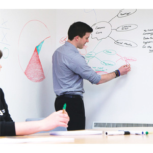 สติกเกอร์ติดผนังไวท์บอร์ดพีวีซี 1.2x2 เมตรสติกเกอร์กราฟฟิตี้สีทึบสำหรับห้องนั่งเล่นการศึกษาพื้นที่เชิงพาณิชย์ - Product Image 5