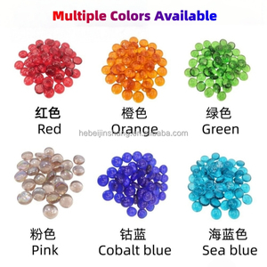 Perles plates décoratives <span class=keywords><strong>en</strong></span> verre poli non toxiques pour la décoration intérieure et l'aménagement paysager – Direct Usine - Product Image 3