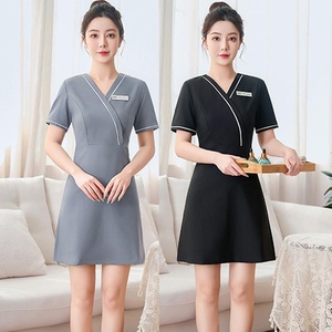 Uniformes de beauté de salon avec logo personnalisé nouveau style de <span class=keywords><strong>tunique</strong></span> pour la coiffure et les ongles pour femmes SAP Diverses industries-Fabricant - Product Image 1