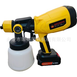 High Pressure Electric <b>Spray</b> Gun Lithium Battery <b>1</b> L Cup Capacity Brushless Motor Portable <b>Paint</b> Sprayer For Diy Use - Product Image 5