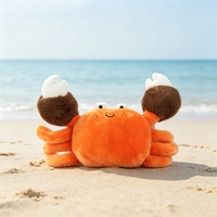 Peluche OEM Animaux marins mignons : Tigre, Baleine, Ourson de mer, Crabe réaliste anti-stress, Coussin Poisson-lampe - Super