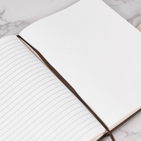SIDAIXUE Cahier en cuir PU doux au toucher de taille A4 avec fermoir de fermeture Agenda d'affaires