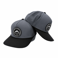 Casquette de golf premium en nylon perforée au laser avec logo en silicone, 5/6 panneaux, pour le sport
