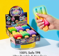 Coffret de jouets anti-stress populaires en forme de sucettes glacées - Jouet à rebond lent et coloré en forme de bâtonnets glacés et de crèmes glacées
