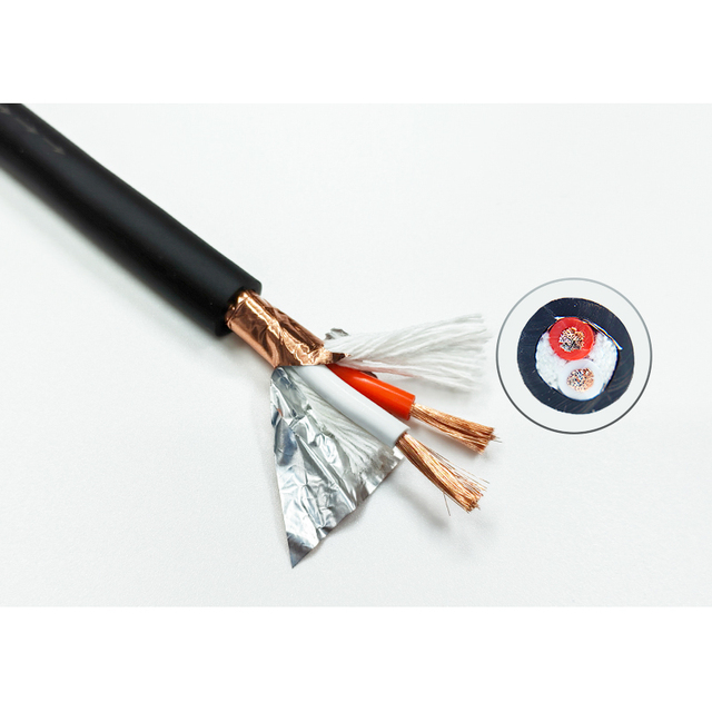 Manufacturer Stage Hifi Speaker Wire Cable 2cores Ofc Pure Copper Al Foil Shielded Low Noise Evje Cinema Theatre Speaker Cables