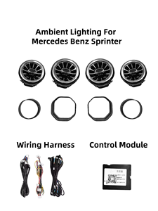 Upgrade LED 12V stopcontact interieur sfeerverlichting voor Sprinter W907 2019-2025 ventilatie decoratie - Product Image 1
