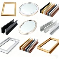 Produsen Profil Kawat Logam Bingkai Cermin Foto Aluminium Bulat Oval, Strip Luar Cermin Pintar, Bingkai Cermin Foto Aluminium Kustom