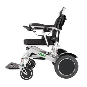 Folding Electric Wheelchair Disabled Power Aluminum Wheelchair With CE For The Elderly People